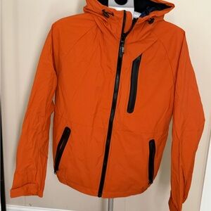 Scotch & Soda Orange Hooded Spring Jacket medium